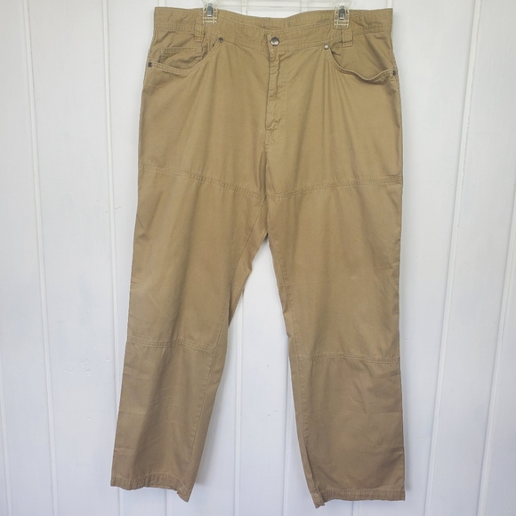 Columbia Men's 40W Omni-Shade Sun Protection Outdoor Lightweight Khaki Pants - Picture 3 of 7